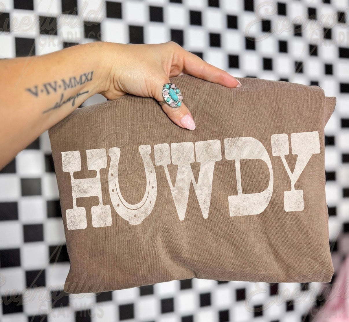 Howdy Western Graphic Tee | Rustic Cowgirl Shirt | Simple Country Style Tee