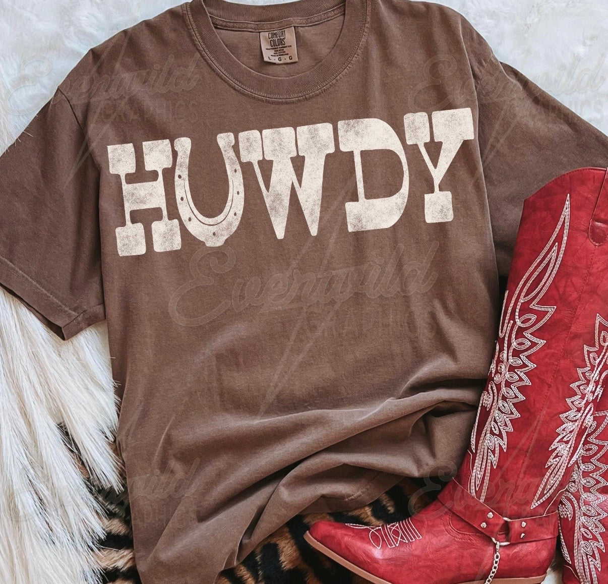 Howdy Western Graphic Tee | Rustic Cowgirl Shirt | Simple Country Style Tee