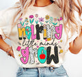 Helping Little Minds Grow Teacher Tee | Cute Floral Teacher Shirt | Back to School Teacher Gift | Elementary & Preschool Educator Tee