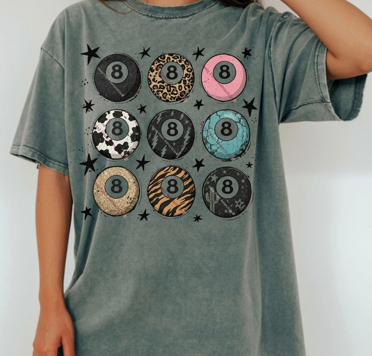 Lucky 8 Ball Graphic Tee | Retro Western & Cowgirl Inspired Shirt | Trendy Boutique Style Tee